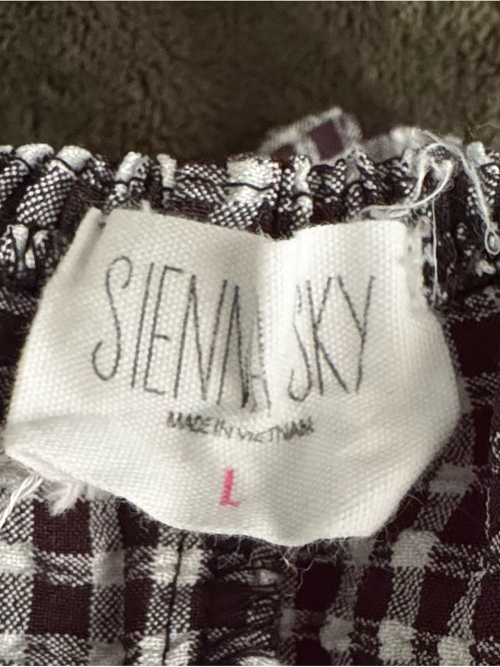 Sienna Sky Black & White Gingham Tiered Maxi Skirt - Picture 3 of 5